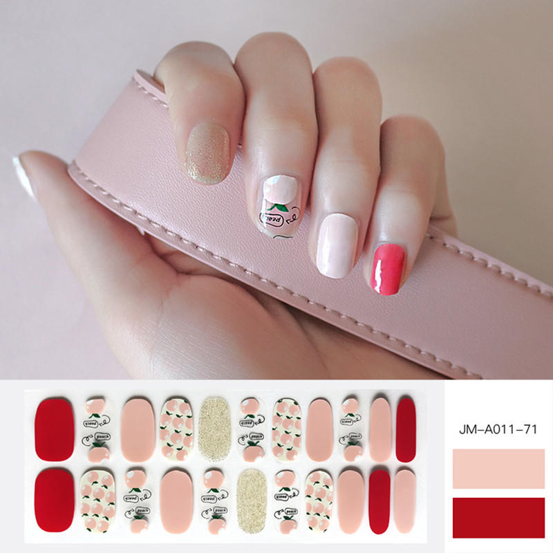 Newair Fake Nails yellow gold stripe nails supplier for women-1