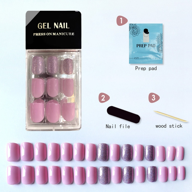 Newair Fake Nails acrylic nails series for bride-4