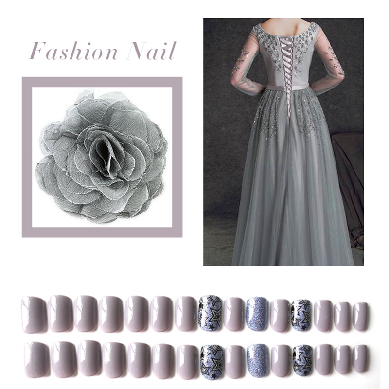 popular natural artificial nails from China for bride-4