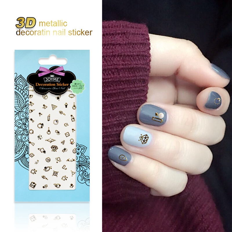 Fashion Diamond Metallic Decoration Nail Sticker