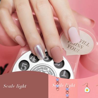 Velvet square scalet light fashion artificial nail