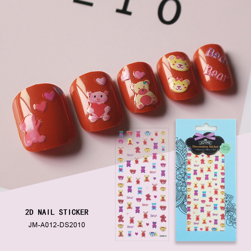 sweety bear nail sticker