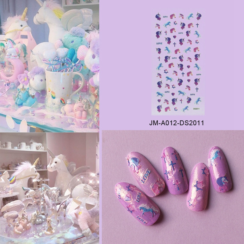 pink star nail stickers factory for ladies-5