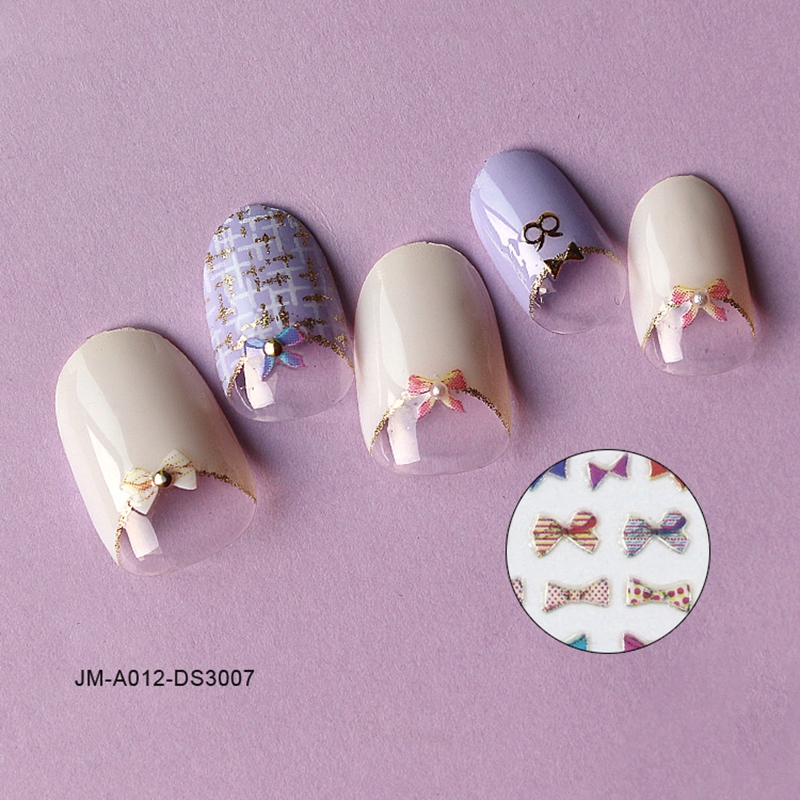 bowknot 3d nail sticker