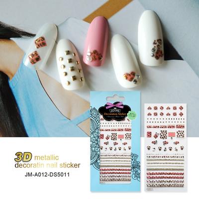 Classic Design Nail stickers New 3D Metallic Gold Nail Stickers