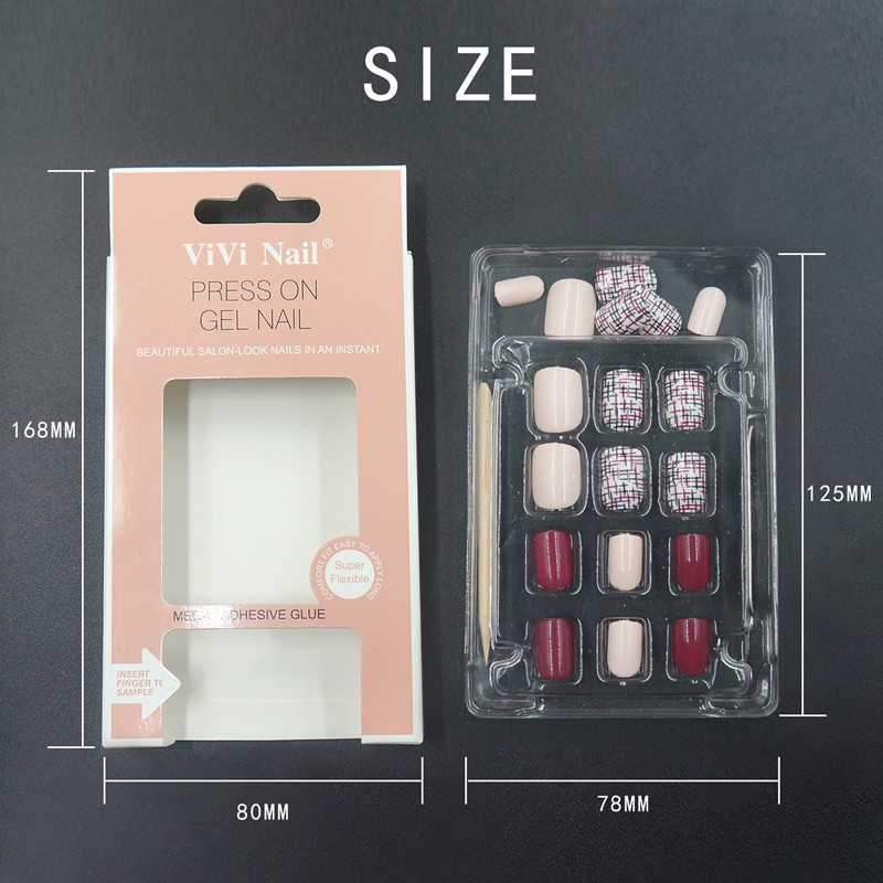 nai artificial nail set customized for bride-6