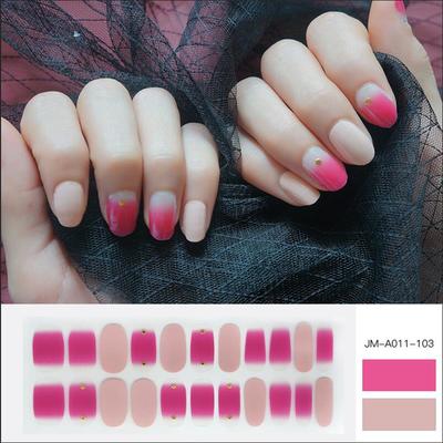 ombre rose nail strips