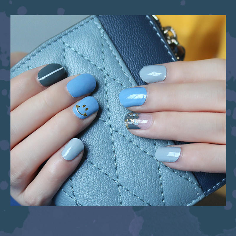 yellow stripper nails factory price for women-3