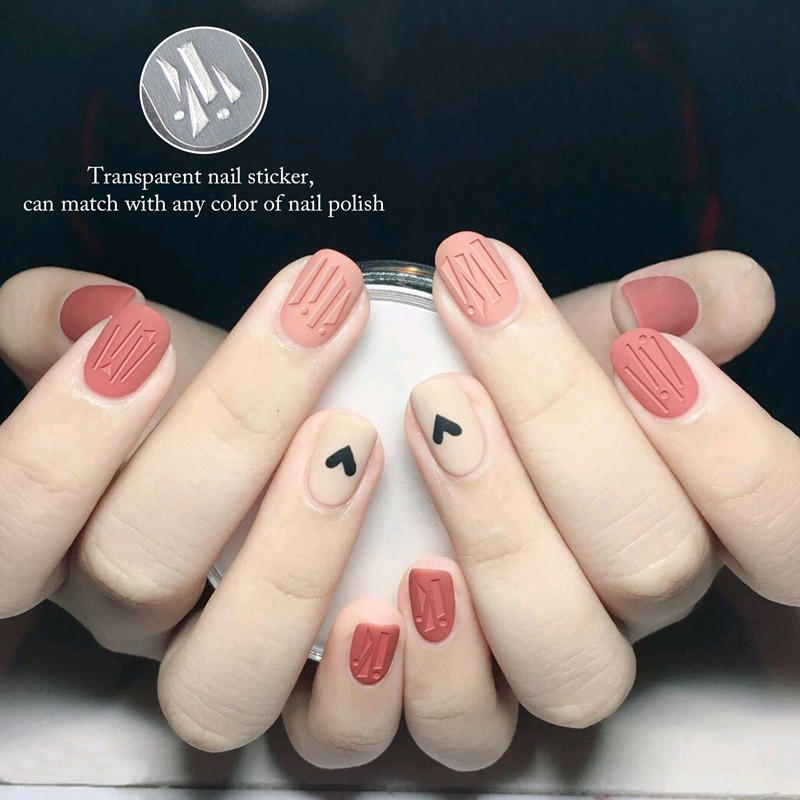 Newair Fake Nails gel christmas nail art stickers design for girl-2