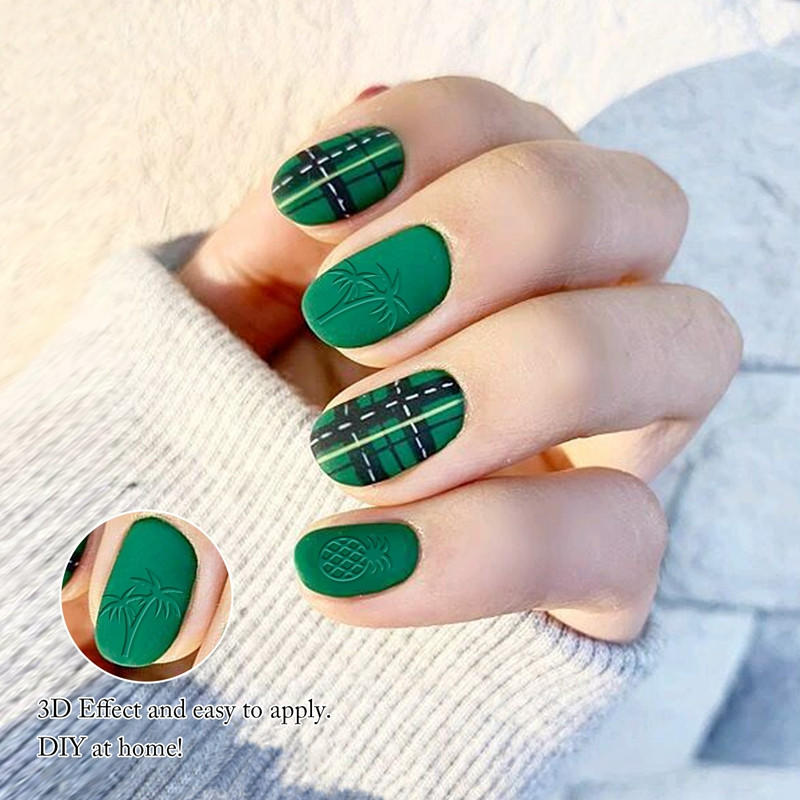adhesive fingernail decals stickers for women-3