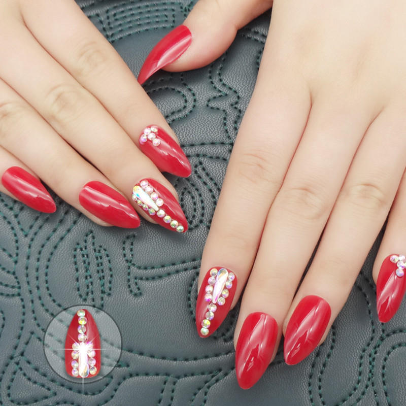 white impress press on nails manufacturer for lady-1