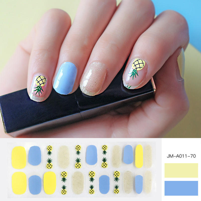 gold incoco nail strips wholesale for girl-1