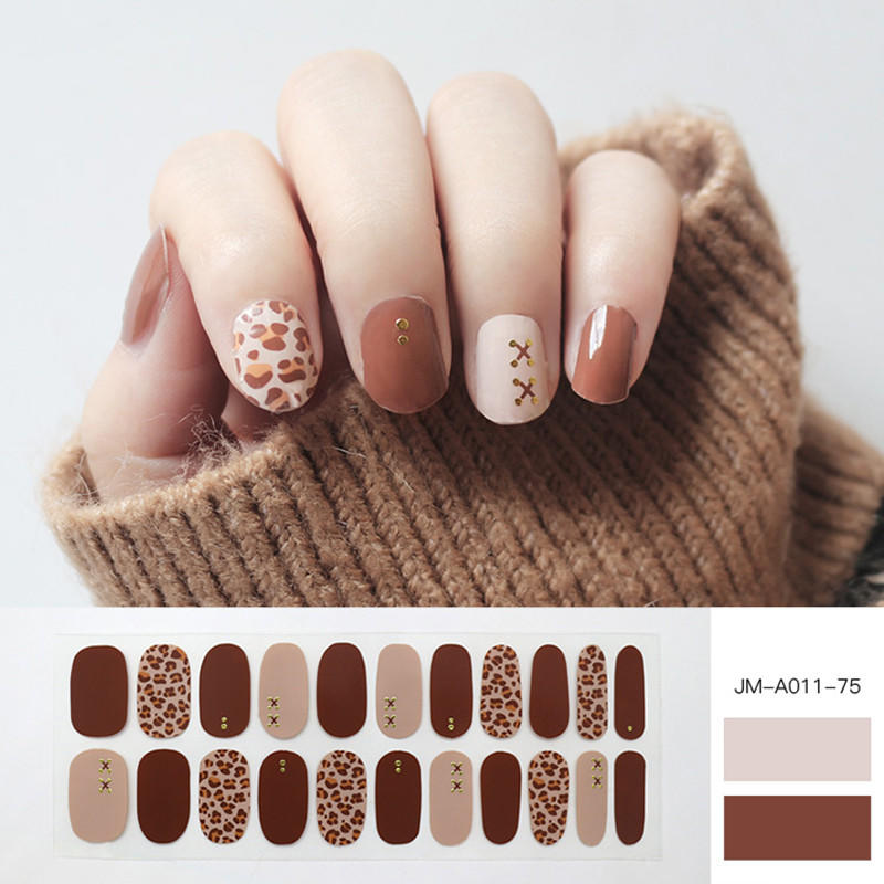Newair Fake Nails purple incoco nail polish strips personalized for women-1