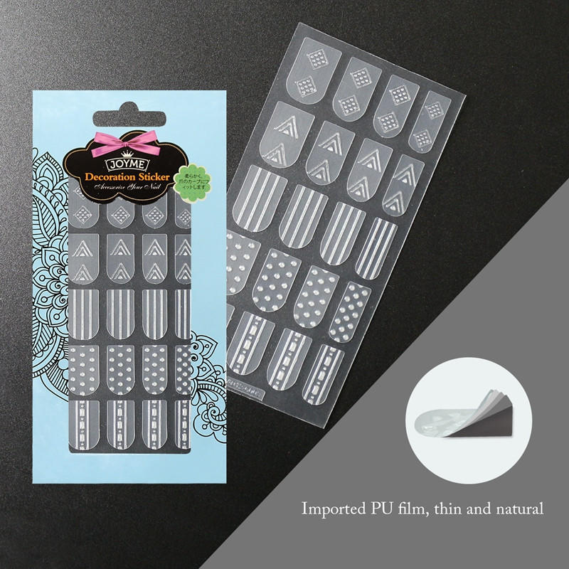 Newair Fake Nails metallic 3d nail stickers design for ladies-3