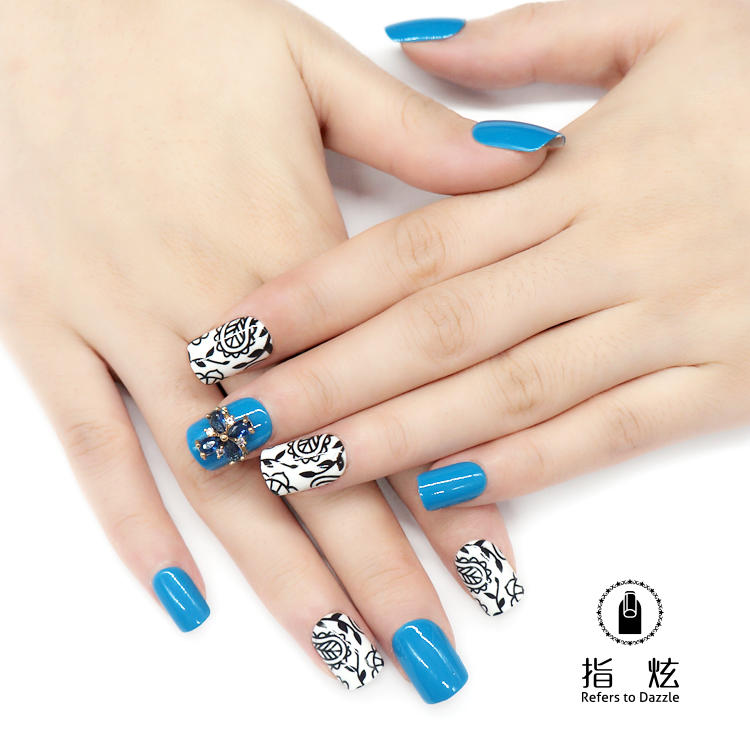 popular short artificial nails from China for girls-2