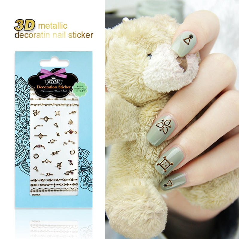 newest gold nail stickers design for women-3