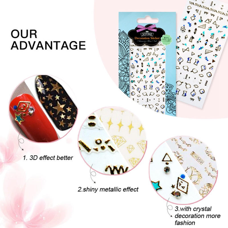 embossed nail stickers walmart for girl-3