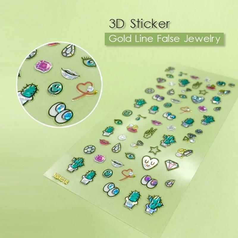 decorative flower nail stickers with good price for girl-2