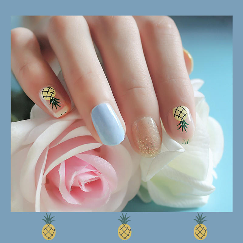 gold incoco nail strips wholesale for girl-3