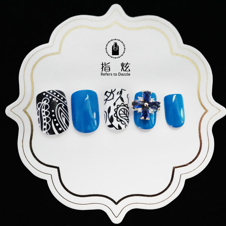 popular short artificial nails from China for girls-3