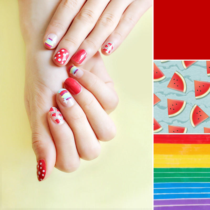 gel nail art stripes factory price for girl-2