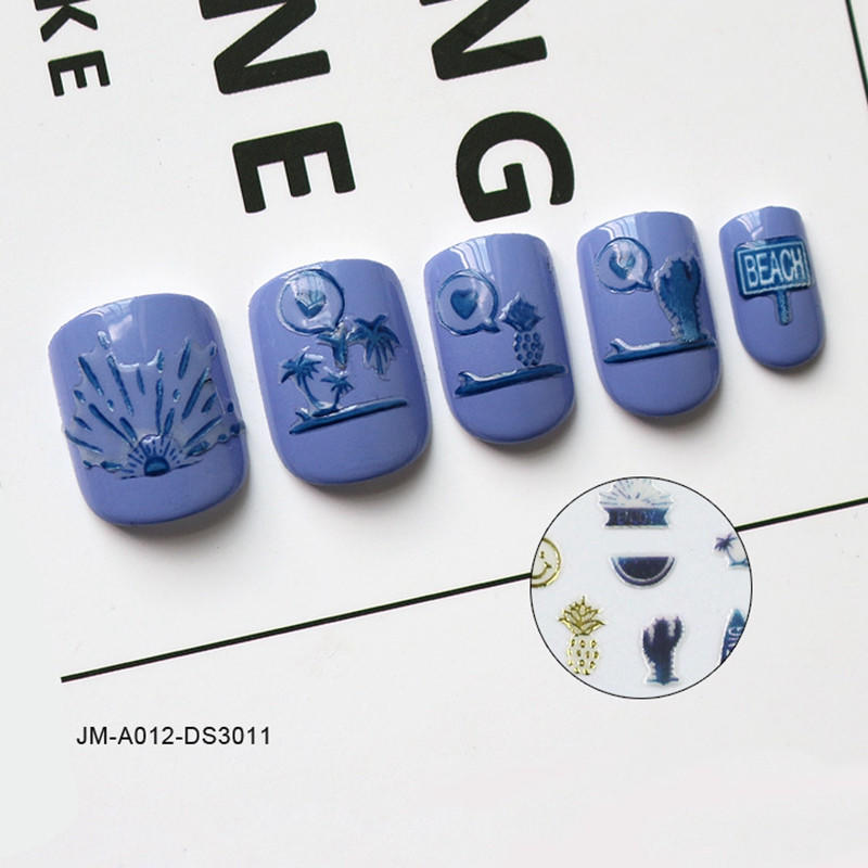 Newair Fake Nails decorative 3d nail stickers for ladies-1