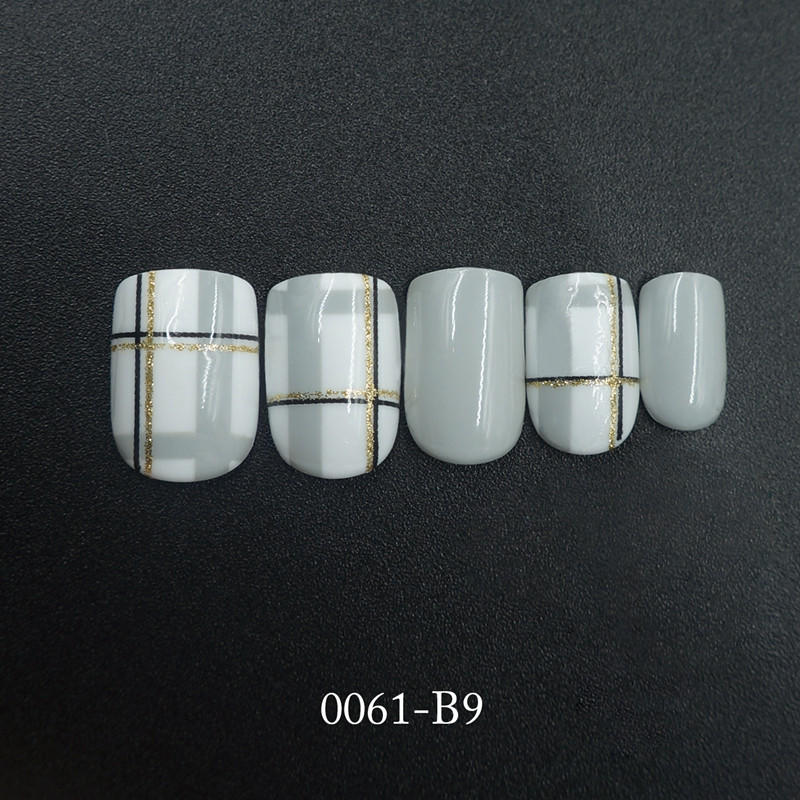 packaging short artificial nails customized for wedding-3