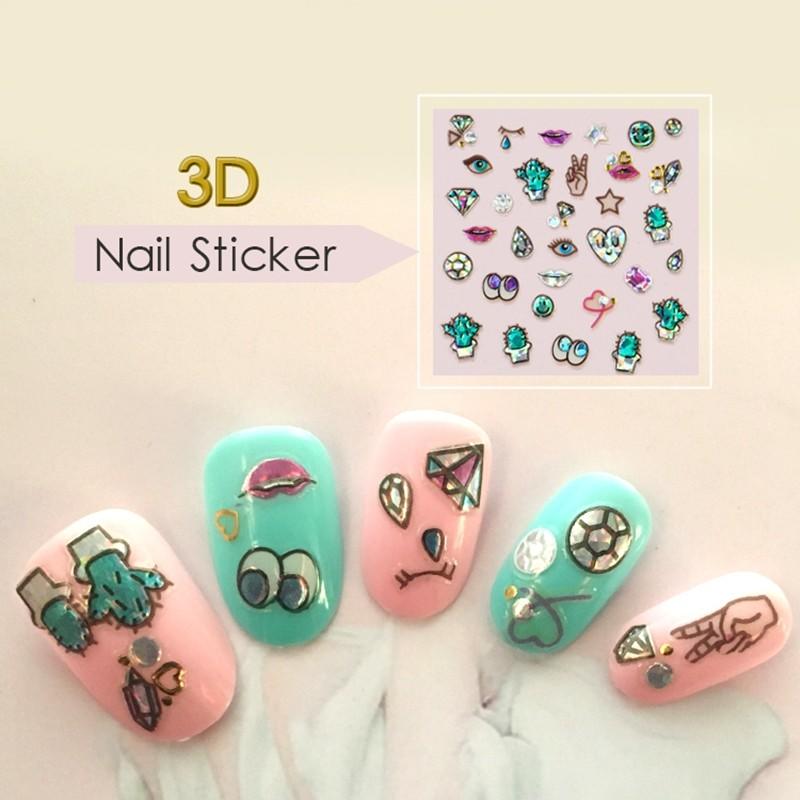 decorative flower nail stickers with good price for girl-3