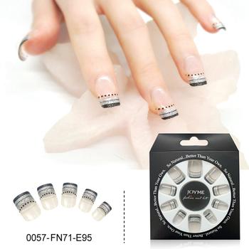 Newair Press On  Nails Artificial Nails With Gliter 24PCS