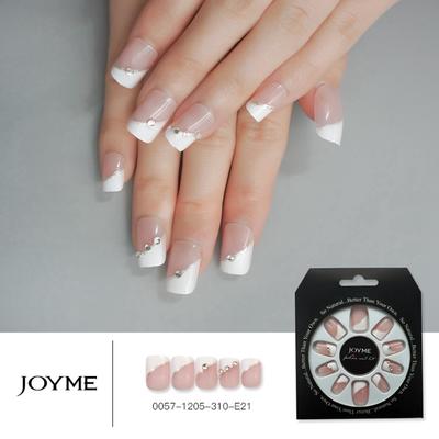 Newair French Design With Crystal  Stone Nail Wholesale Press On Artifical False Nail