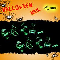 Newair Halloween Noctilucence Nail Stiletto False 24PCS Nail
