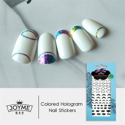 DIY colored nail sticker-French